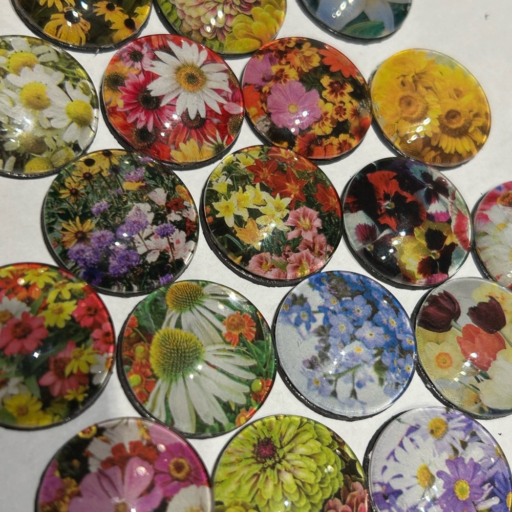 Handmade Giftable Flower Magnets (Set of 5)